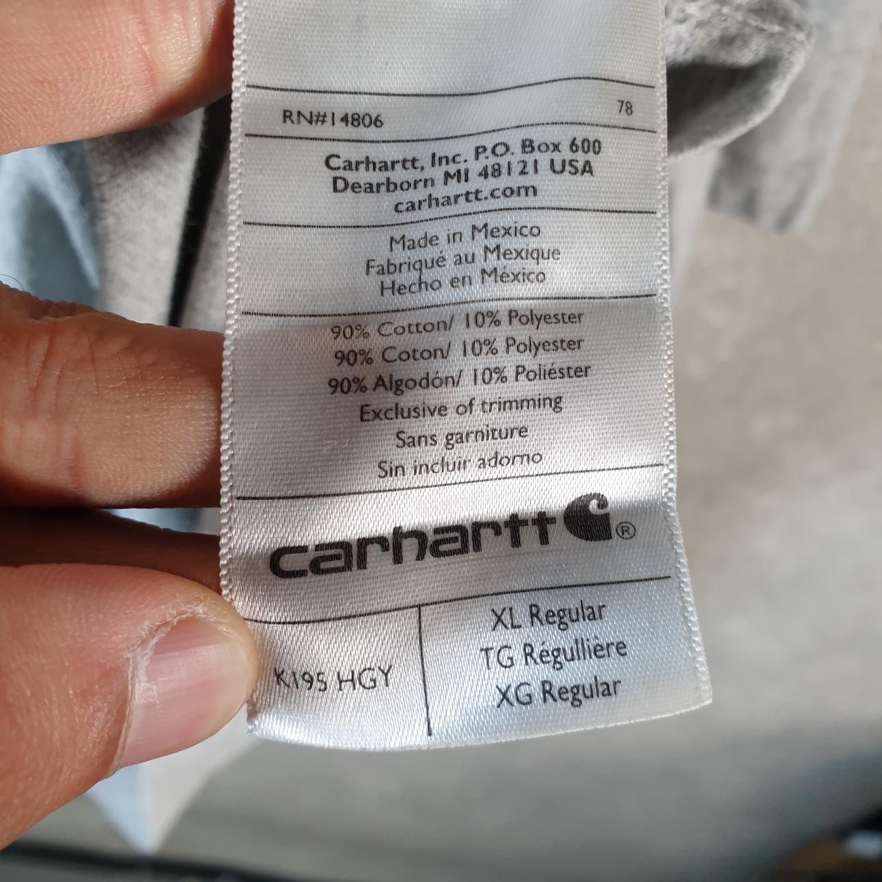 Vintage Carhartt Pocket T Shirt Men’s XL Grey Workwear Chore Utility Original Fit