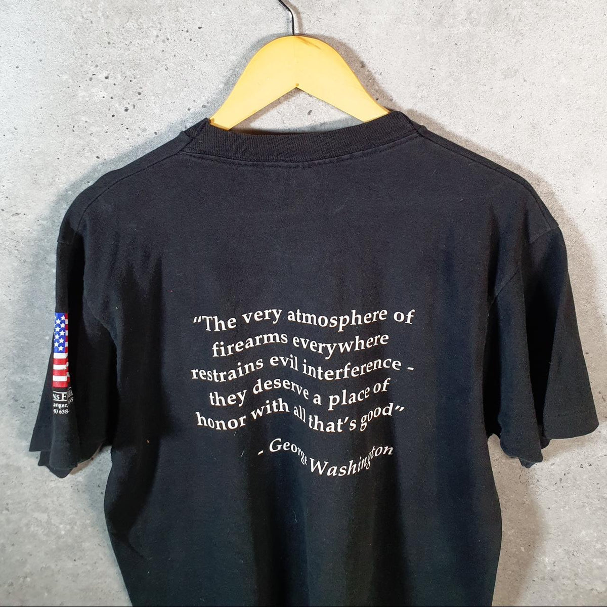 Vintage Fruit of the Loom Second Ammendment 90s USA Single Stitch T Shirt Men’s Large Black C9468