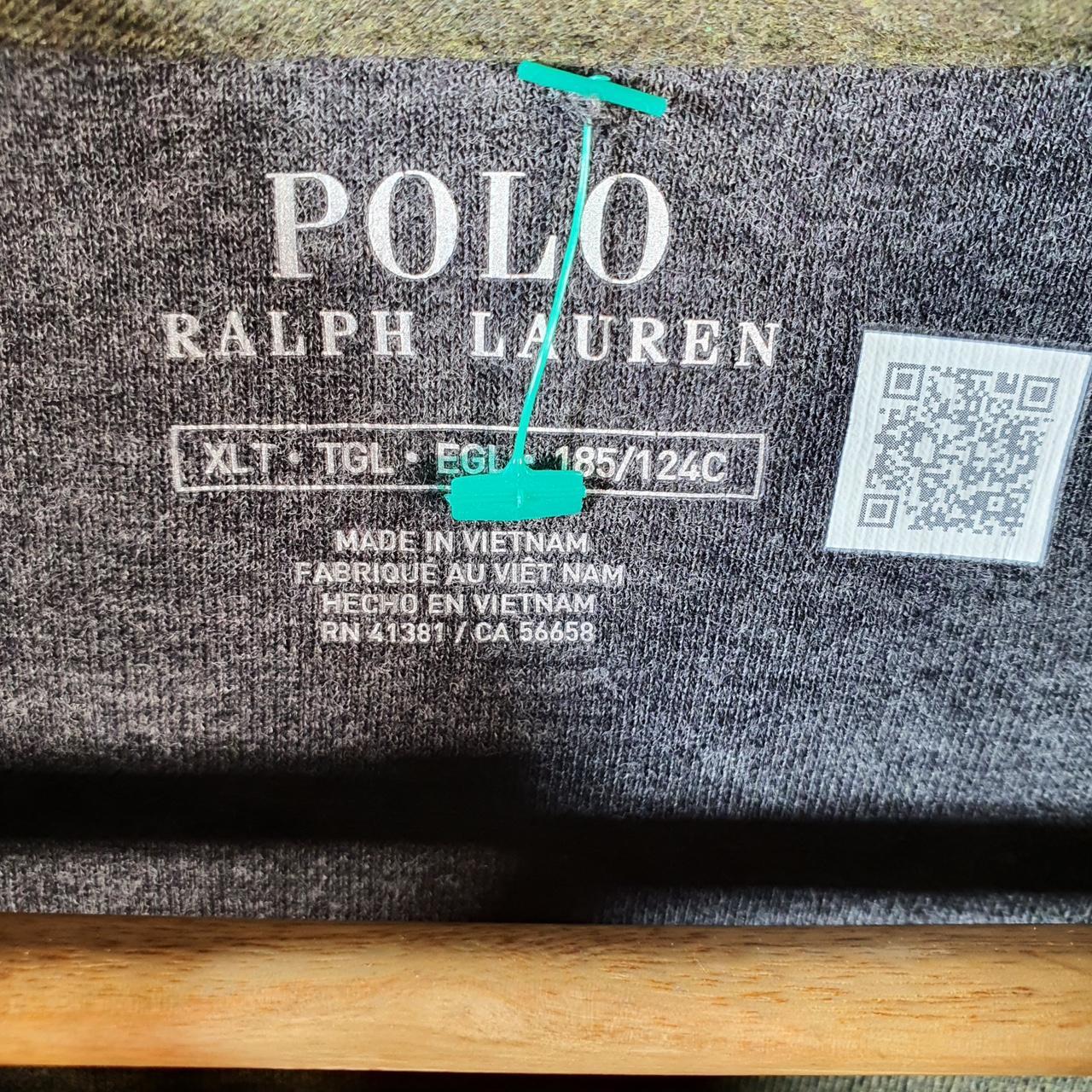 Vintage Ralph Lauren Polo Sweatshirt Men’s XL Khaki Green Cotton 1/4 Zip Pony