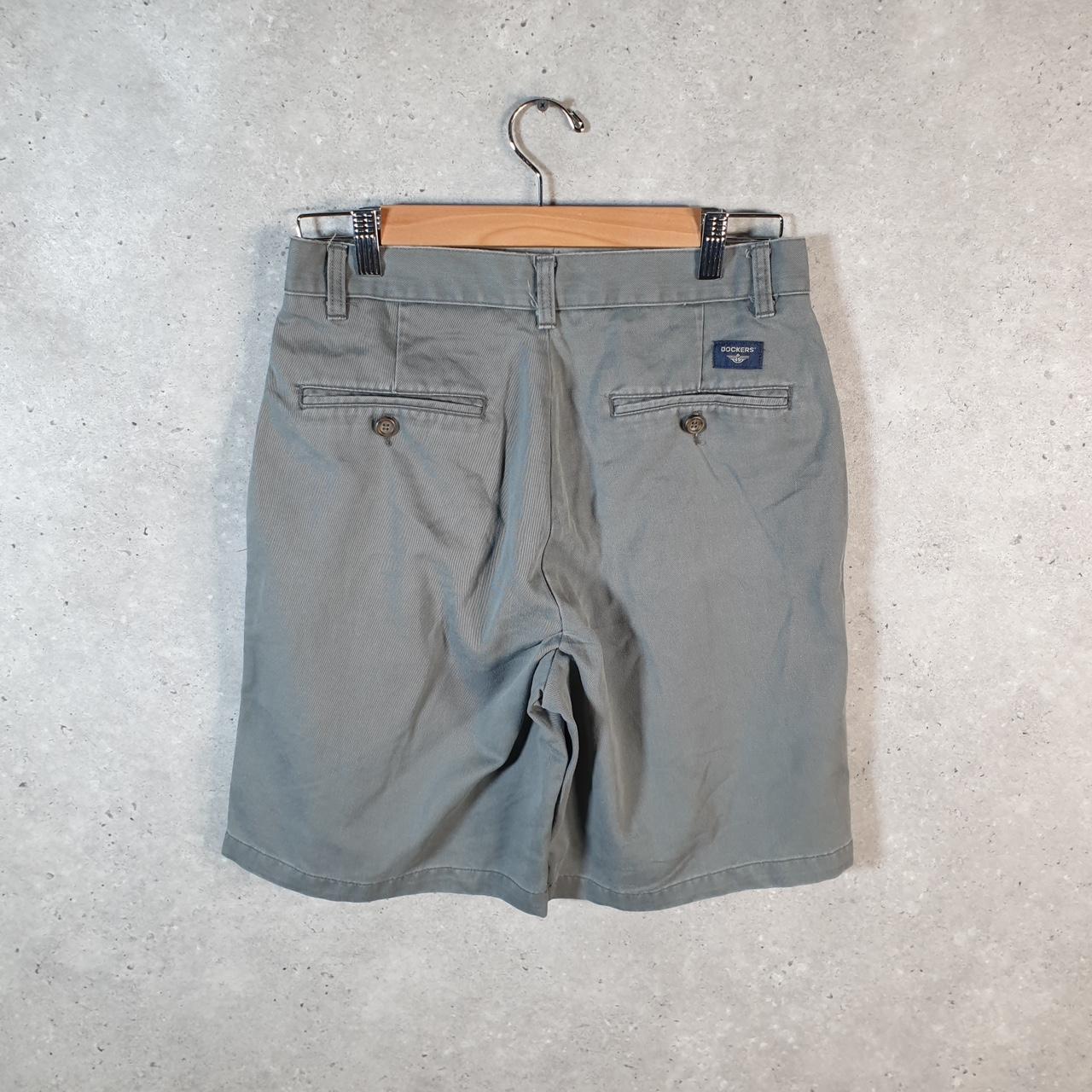 Vintage Dockers Chino Shorts Jorts Cargo Men’s W30 Khaki Green Baggy Cotton