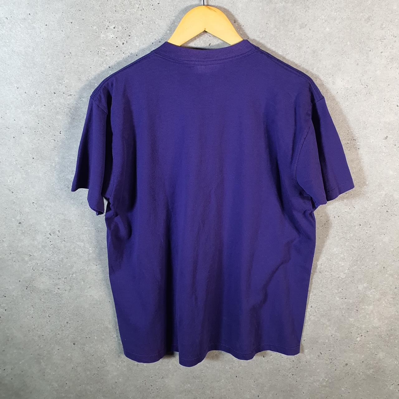 Vintage Jerzees Moon Stars 90s USA Single Stitch T Shirt Men’s Large Purple