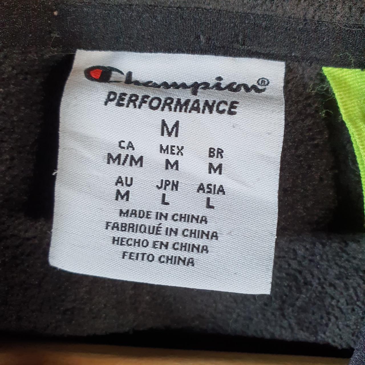 Vintage Champion Full Zip Fleece Hoodie Womens Medium Black