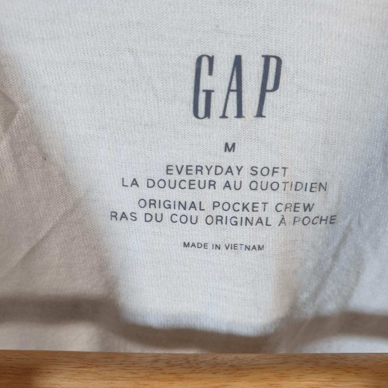 Vintage Gap T Shirt Men’s Medium White Standard Fit Casual Blank