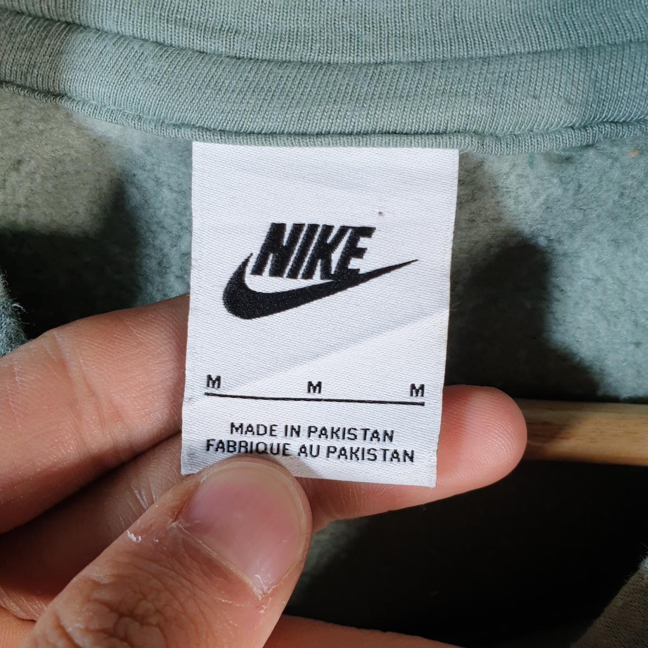 Vintage Nike Club Hoodie Womens Medium Green Swoosh Y2K Pullover