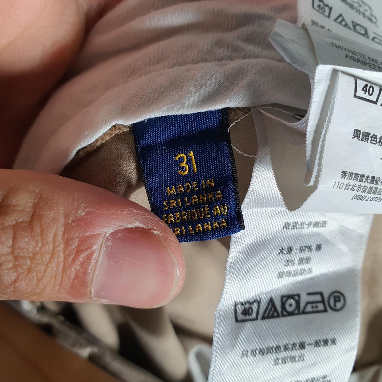 Vintage Ralph Lauren Polo Shorts Jorts Cargo Men’s W31 Beige Baggy Cotton A4654