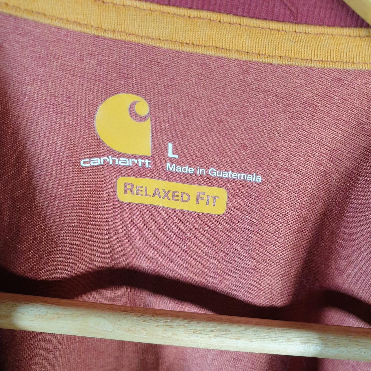 Vintage Carhartt Pocket T Shirt Men’s Large Red Workwear Chore Utility Relaxed Fit