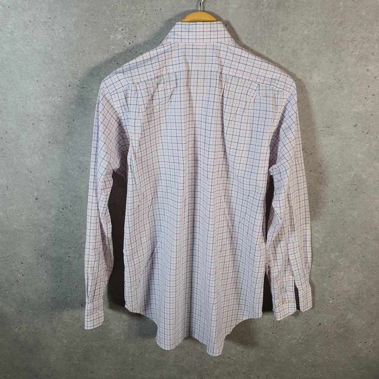 Vintage Ralph Lauren Button Down Shirt Men’s Large Checkered White Regent Classic Fit