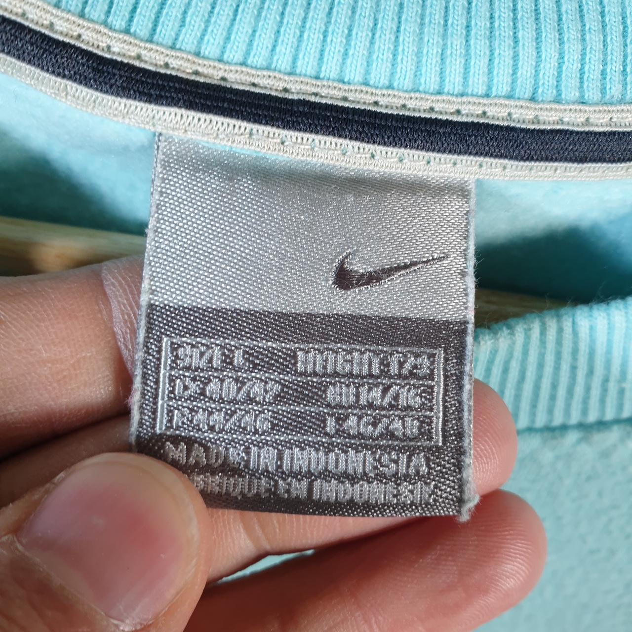 Vintage Nike 90s Embroidered Sweatshirt Womens Large Blue Swoosh Y2K Pullover