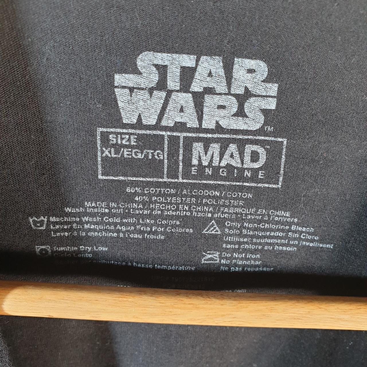 Vintage Star Wars The Mandolorian T Shirt Men’s XL Black Logo Graphic Spellout