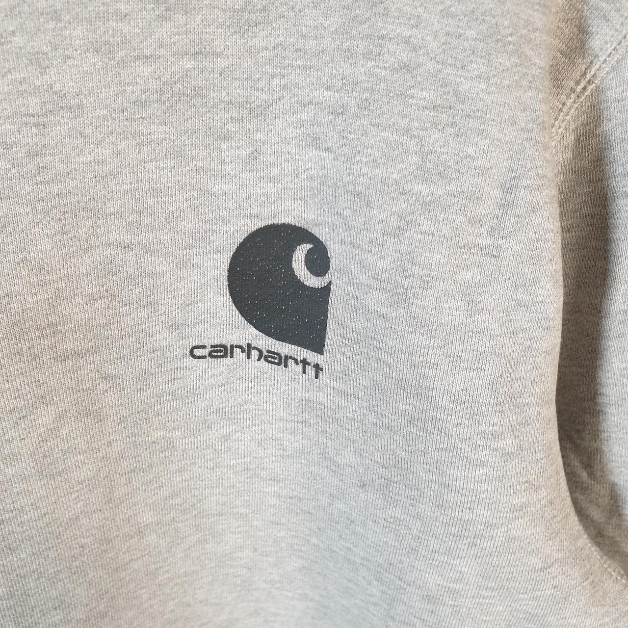 Vintage Carhartt Hoodie Womens XL Grey Pullover Blank USA Regular