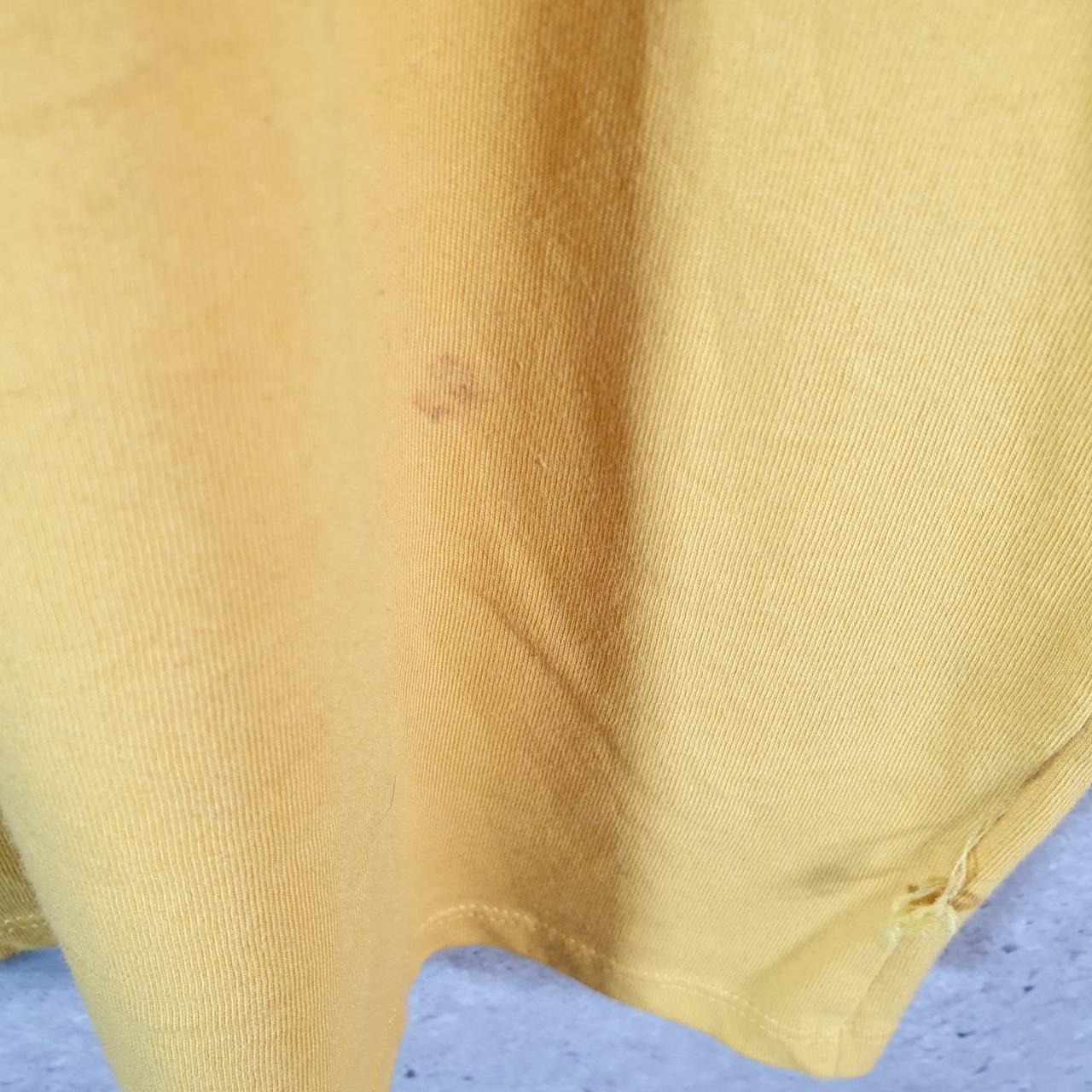 Vintage Nike Dri Fit Running T Shirt Men’s Large Yellow Swoosh Logo Athletic