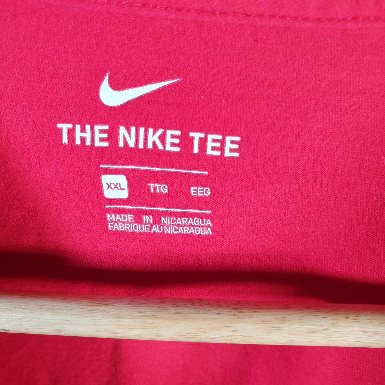 Vintage Nike Spellout Club T Shirt Men’s 2XL Red Logo Swoosh Athletic