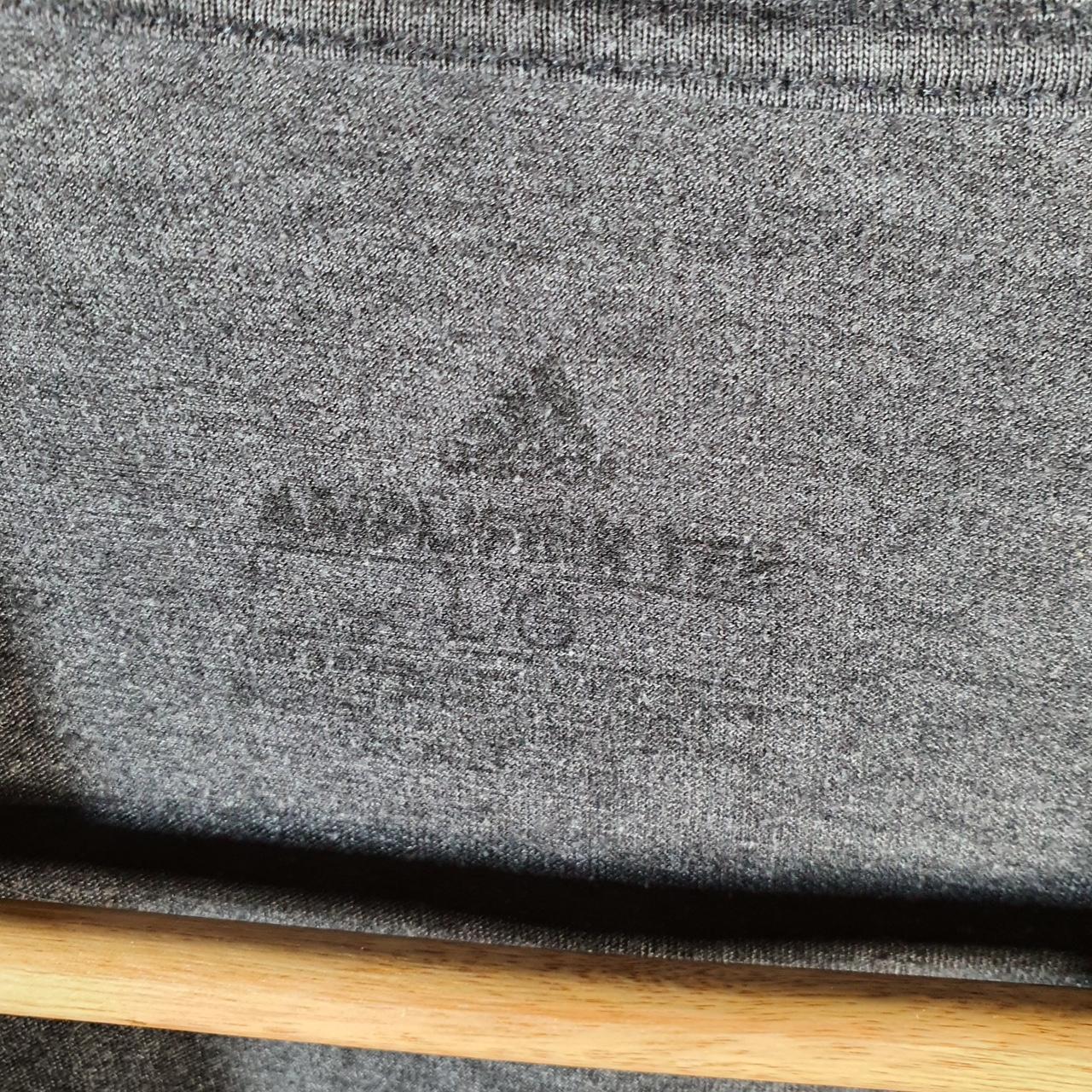 Vintage Adidas Amplifier Retro T Shirt Men’s Large Grey Three Stripes Logo