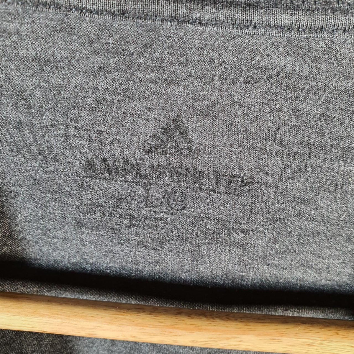 Vintage Adidas Amplifier Retro T Shirt Men’s Large Grey Three Stripes Logo