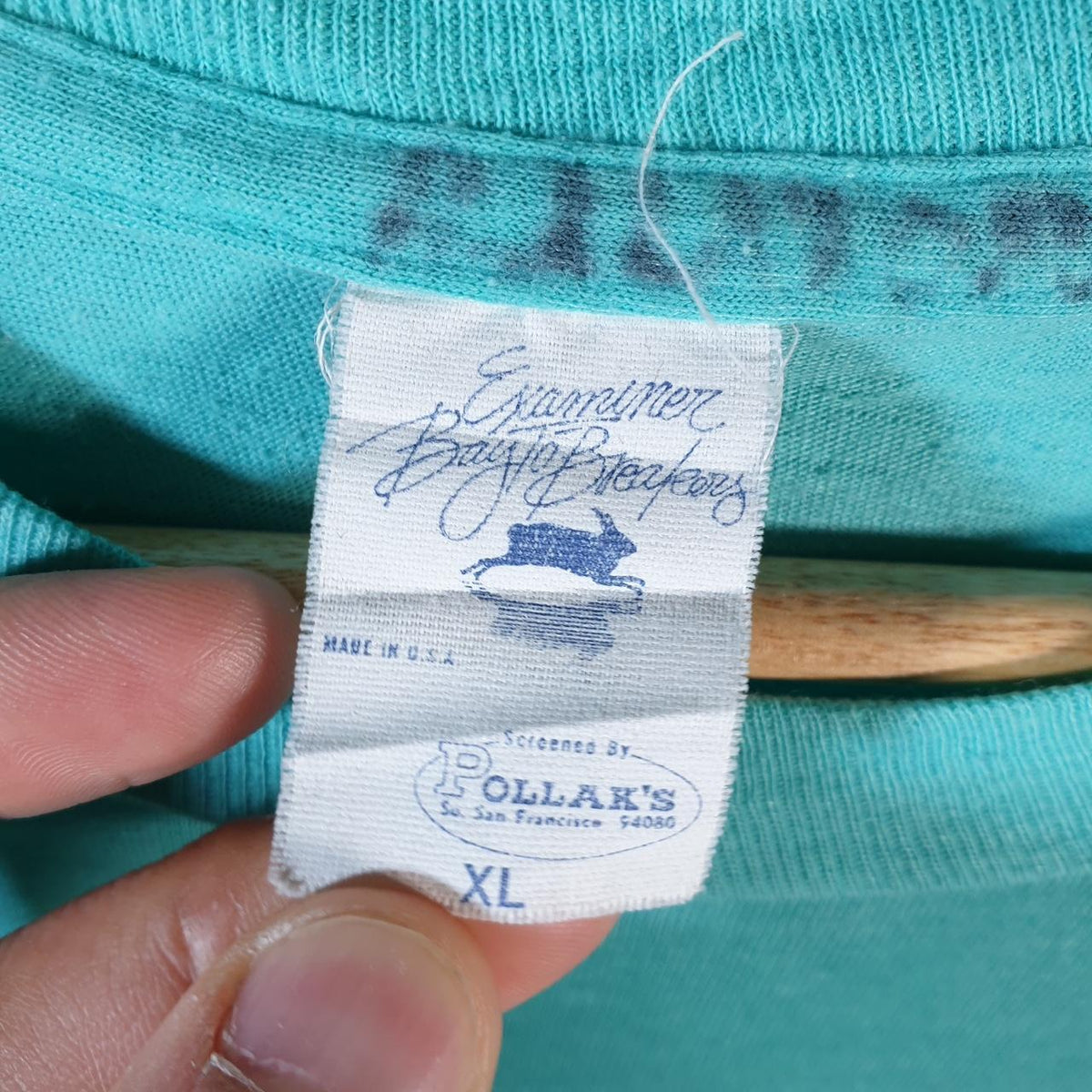 Vintage 1987 Bay To Breakers Race San Francisco Single Stitch T Shirt Men’s Medium Blue