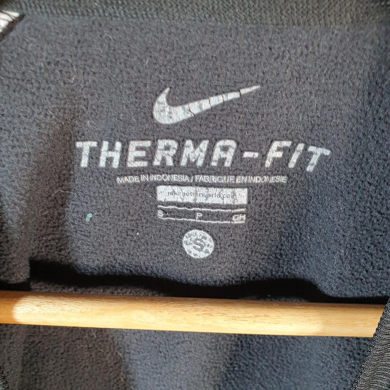 Vintage Nike Therma Fit Embroidered Sweatshirt Fleece Men’s Small Black Swoosh Pullover