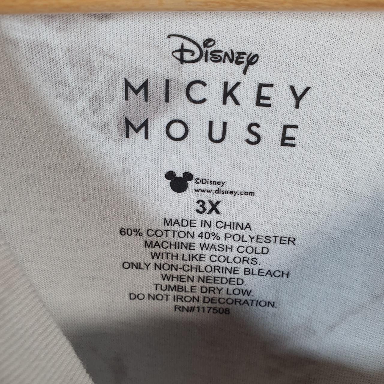 Vintage Disney Land Mickey Mouse T Shirt Womens 3XL White Tie Dye Graphic Cartoon