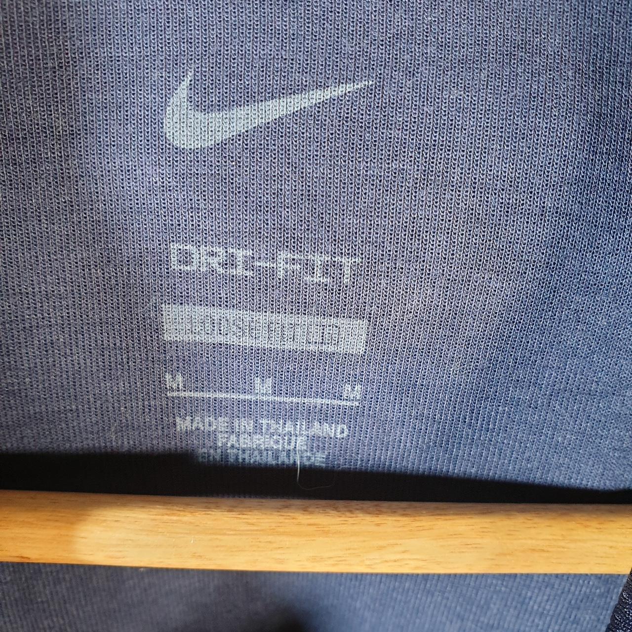 Vintage Nike Dri Fit USA Hoodie Men’s Medium Navy Blue Swoosh Y2K Full Zip