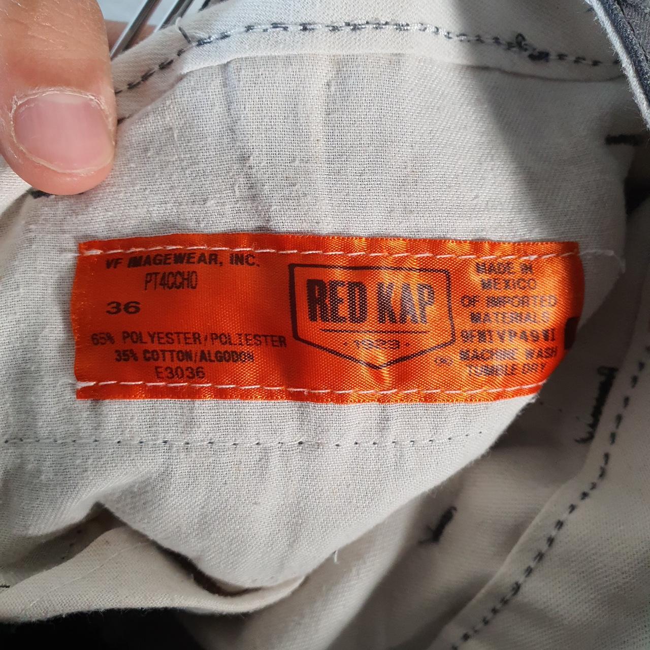 Vintage Red Kap Chino Shorts Jorts Cargo Men’s W36 Grey Baggy Cotton A4414