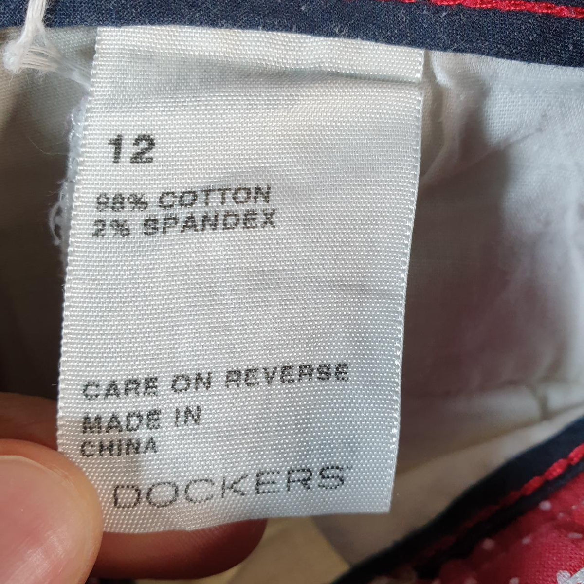 Vintage Dockers Chino Shorts Jorts Cargo Womens W32 Beige Baggy Cotton A4292