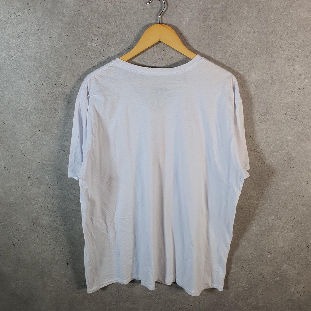 Vintage Calvin Klein Blank T Shirt Men’s XL White Classic Fit Spellout Logo