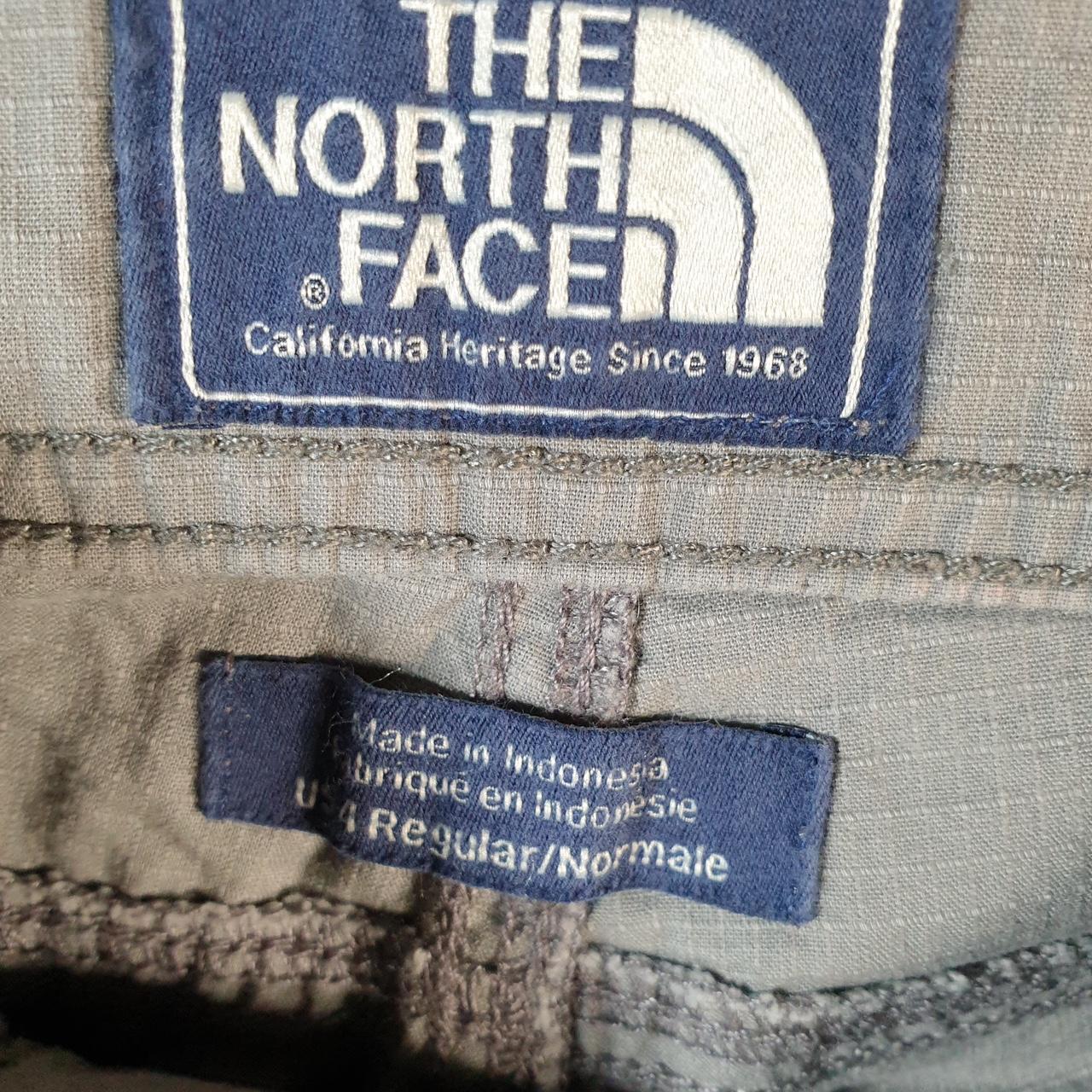 Vintage The North Face TNF Shorts Jorts Chino Cargo Womens UK6 Grey Baggy Cotton
