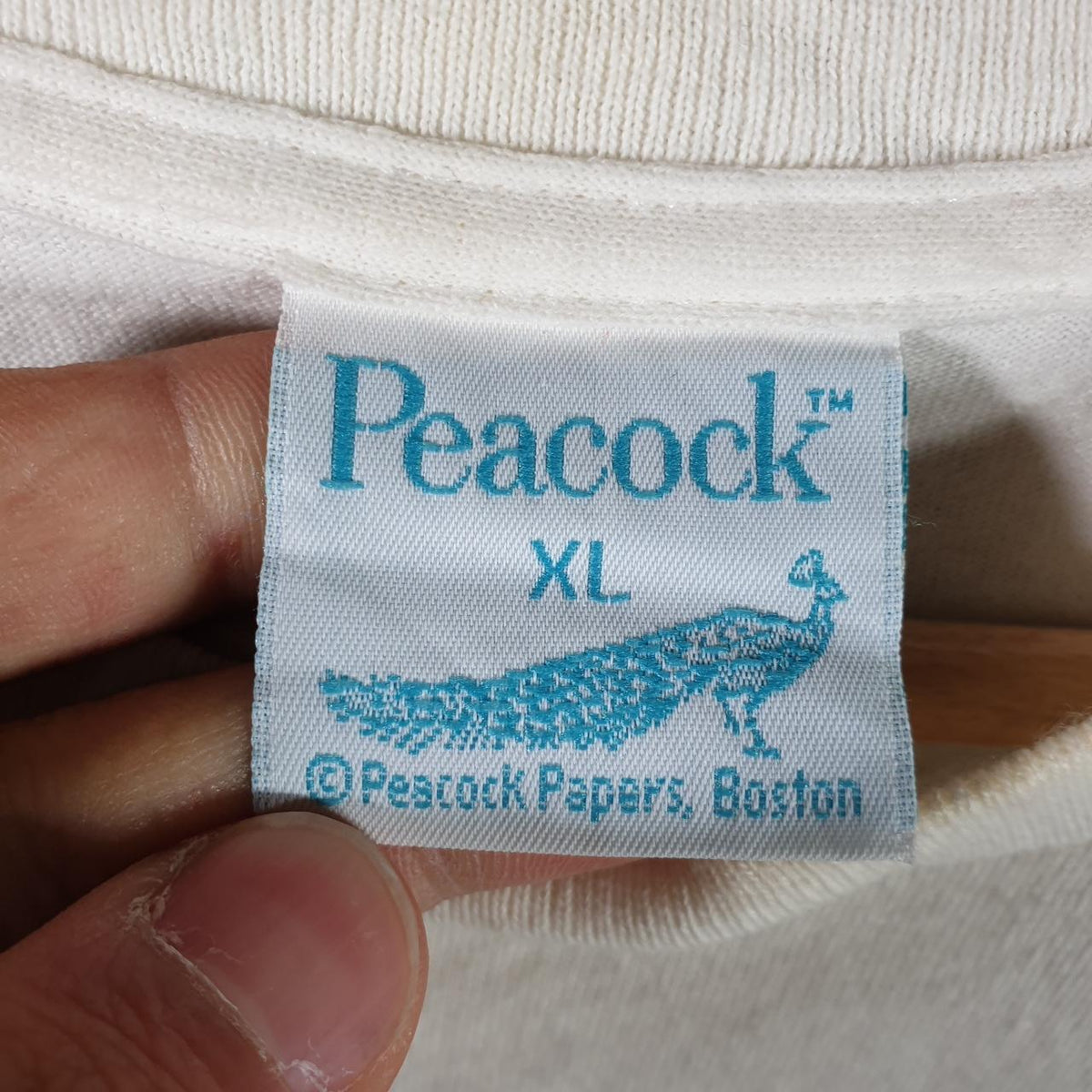 Vintage Peacock See Ya Graduated 90s Single Stitch T Shirt Men’s XL White