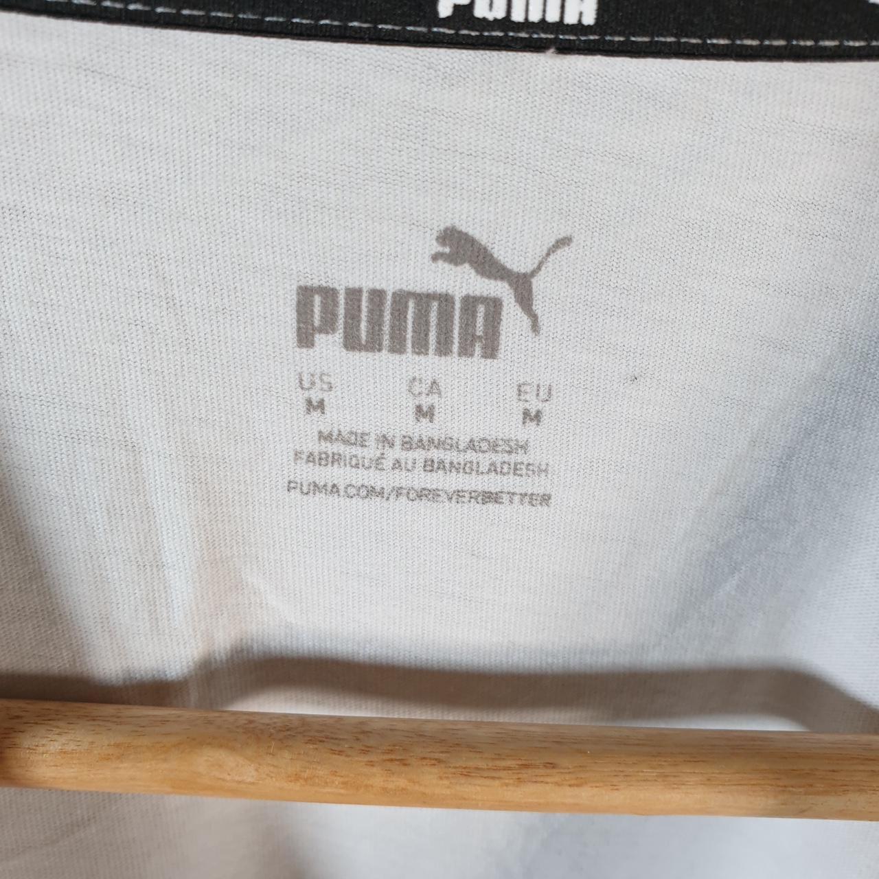 Vintage Puma Richmond Virginia Spellout T Shirt Men’s Medium White sports Logo Athletic