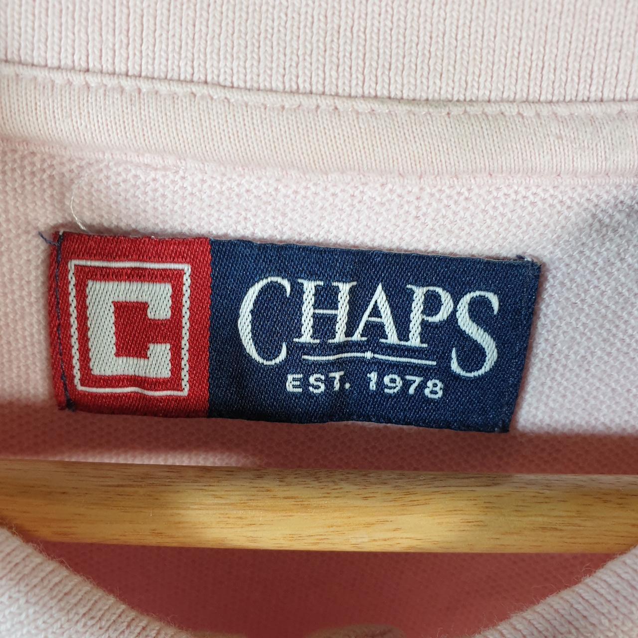 Vintage Chaps Ralph Lauren Polo Shirt Men’s 2XL Pink Regular Fit Embroidered Logo