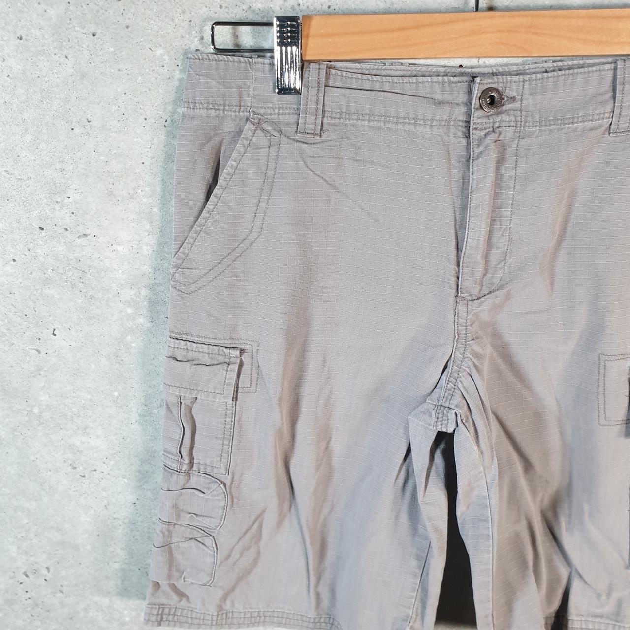 Vintage Ralph Lauren Polo Shorts Jorts Chino Cargo Womens W30 Grey Baggy Cotton