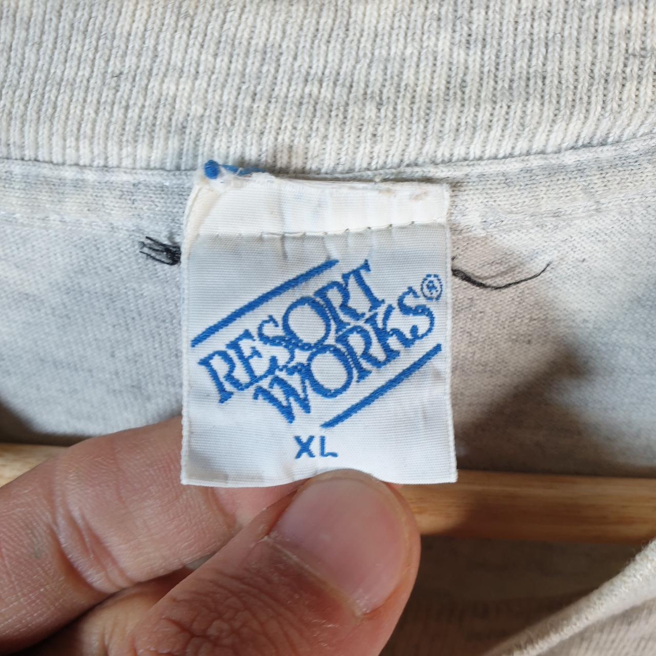 Vintage Resort Works Beaufort By The Sea 90s USA Single Stitch T Shirt Men’s XL Grey