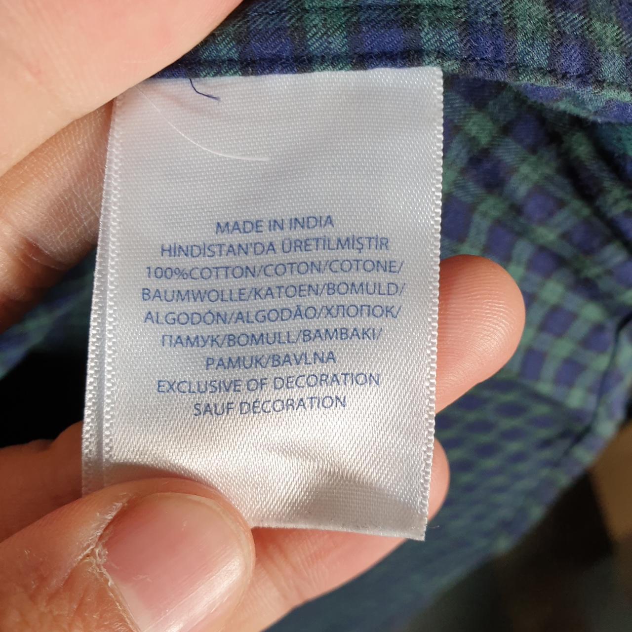 Vintage Ralph Lauren Button Down Shirt Men’s Small Blue Checkered Fit Pony Cotton Big Fish Vintage