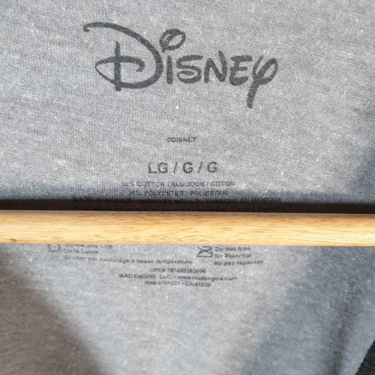 Vintage Disney Land Mickey Mouse T Shirt Men’s Large Grey Graphic Cartoon C9690