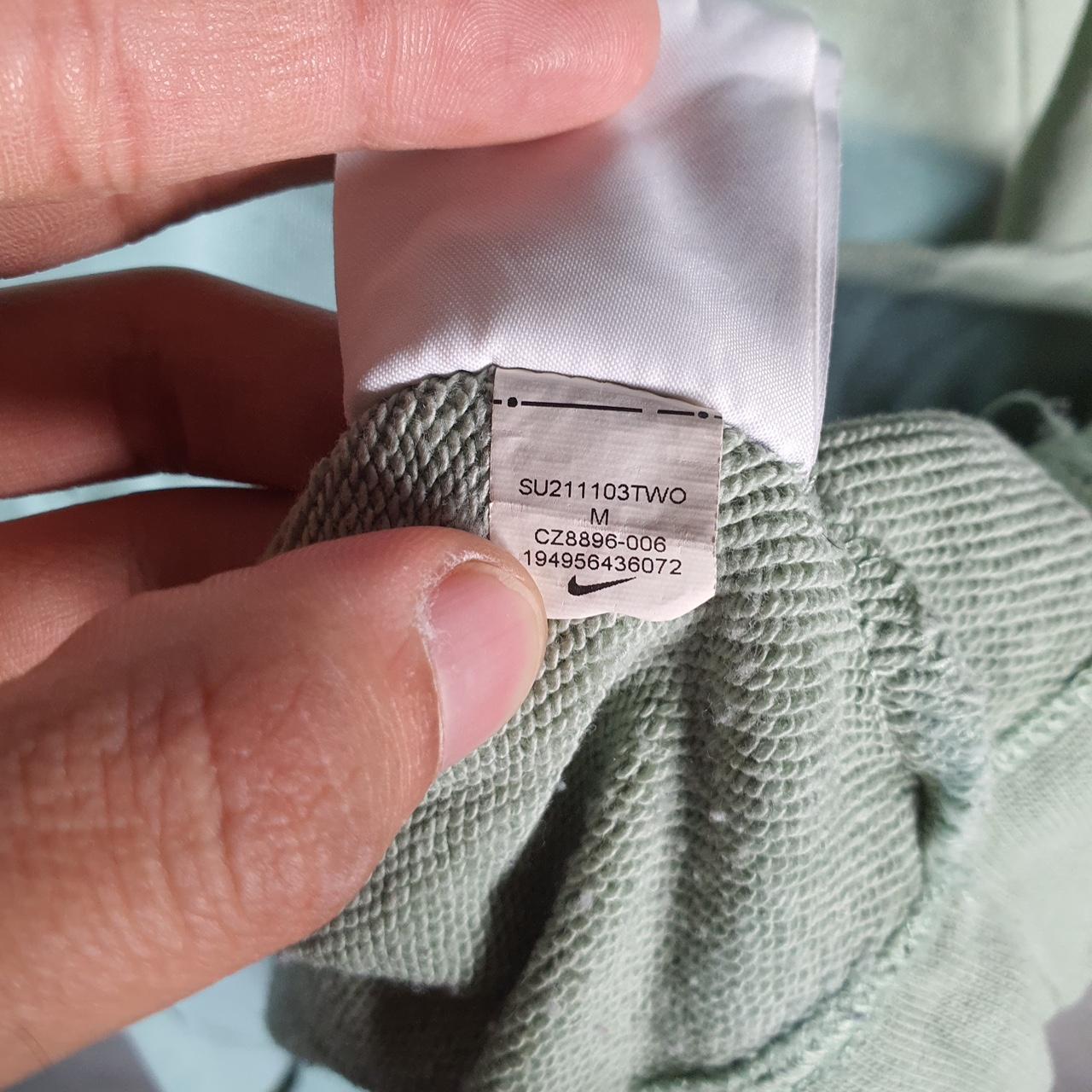 Vintage Nike Utility Army Club Hoodie Womens Medium Green Swoosh Y2K Pullover Logo