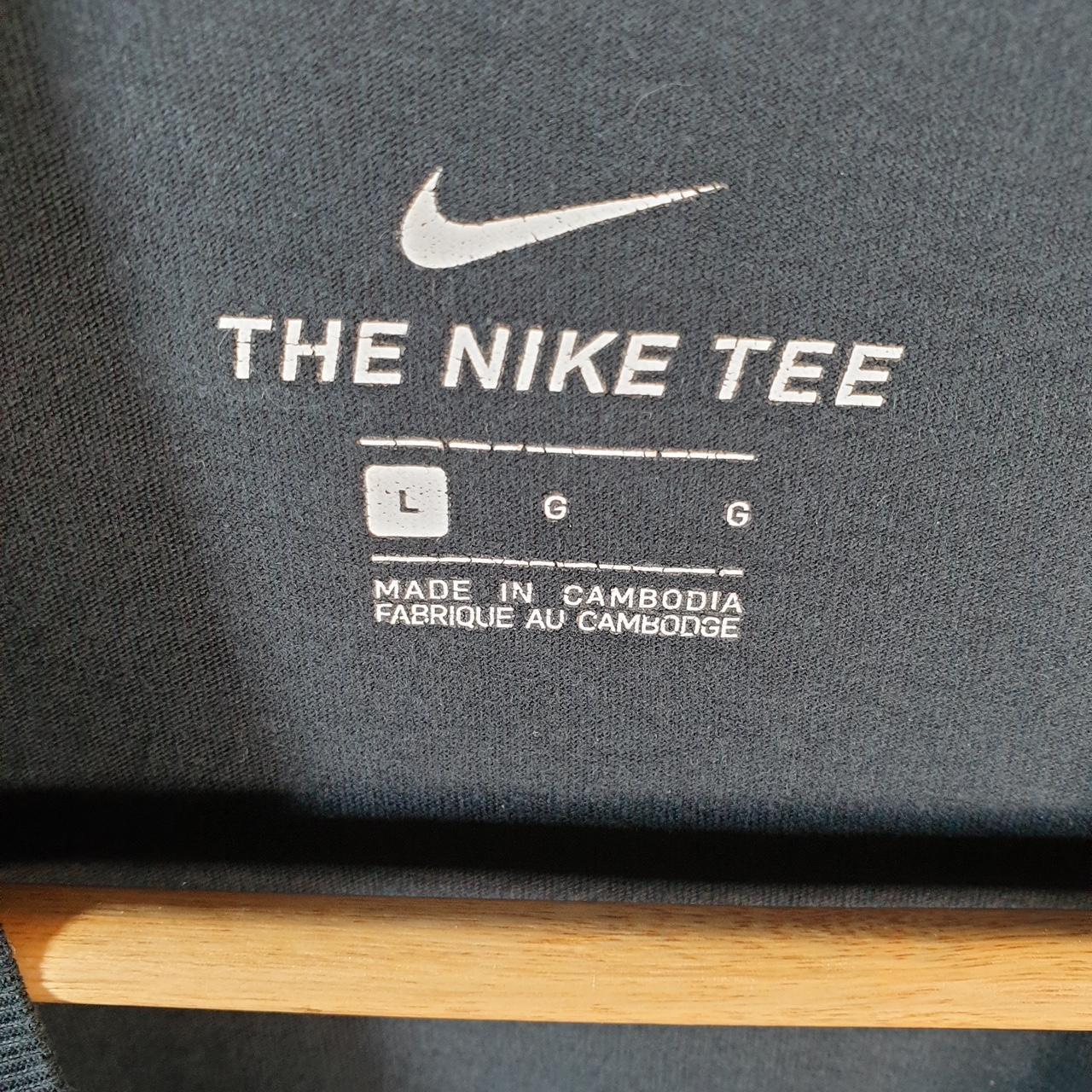 Vintage Nike Just Do It T Shirt Men’s Large Black Logo Swoosh Athletic C9886