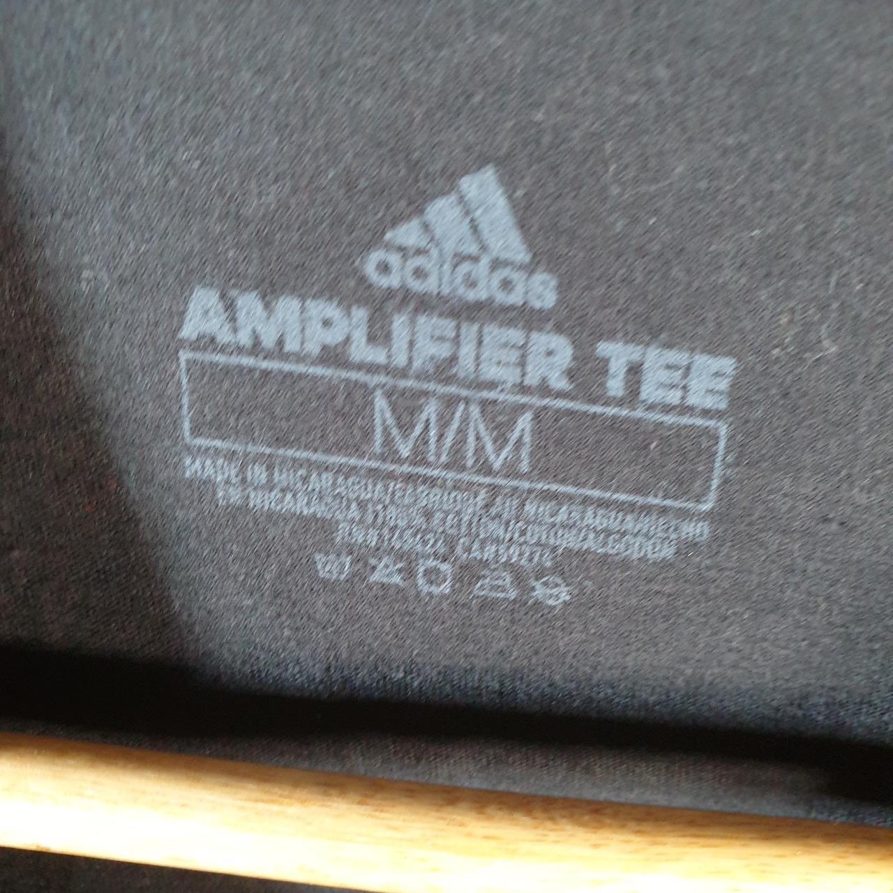 Vintage Adidas Amplifier T Shirt Shirt Men’s Medium Black Three Stripes Logo Athletic