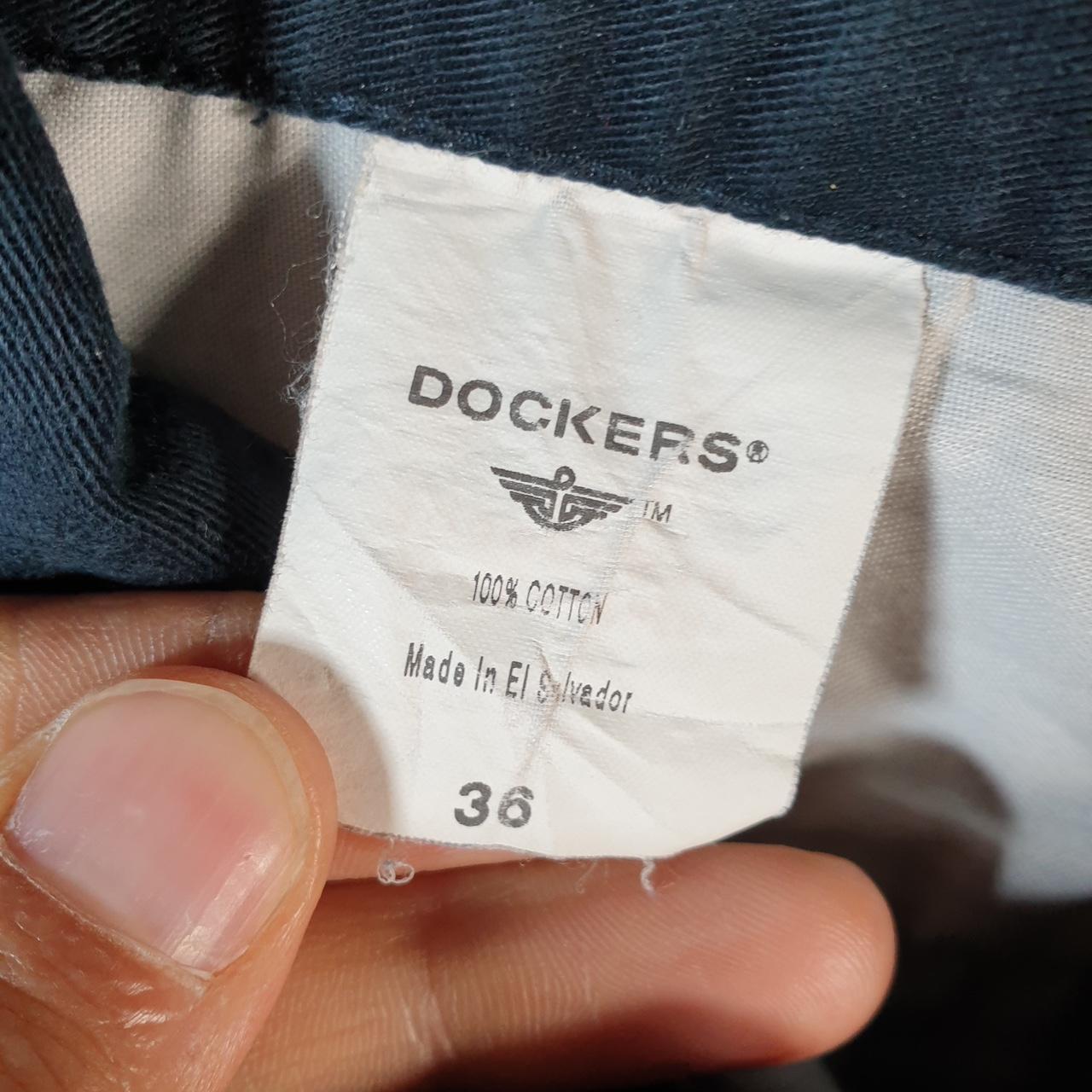 Vintage Dockers Shorts Jorts Cargo Men’s W36 Navy Blue Baggy Cotton