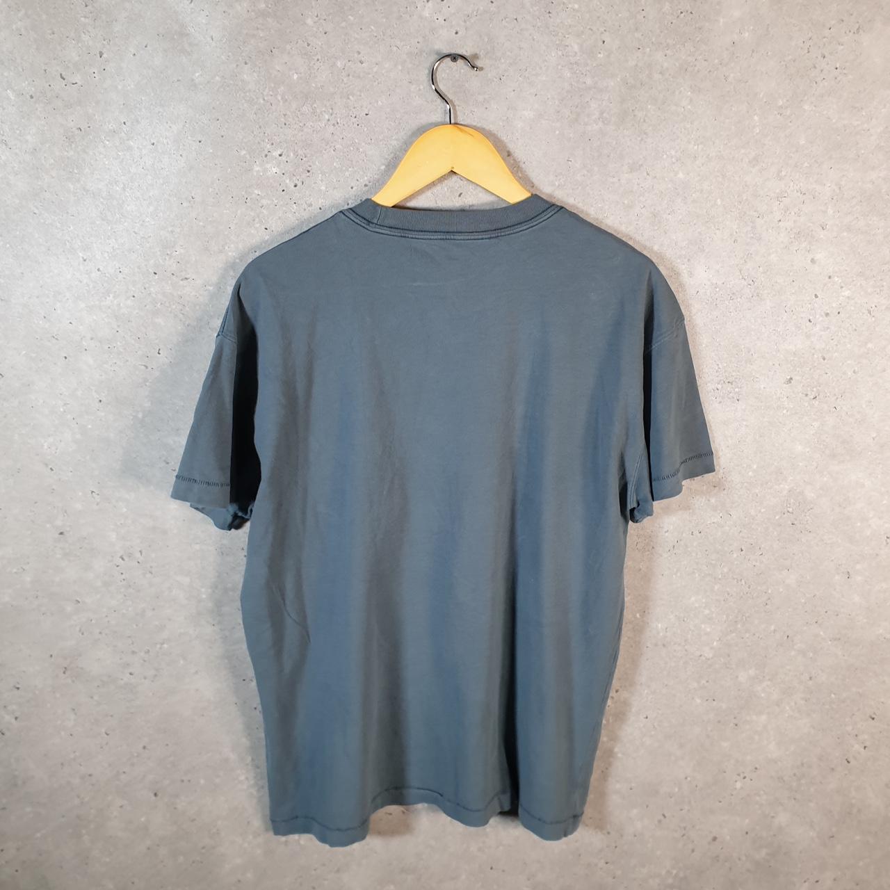 Vintage Abercrombie & Fitch Blank T Shirt Men’s Large Blue Casual Baggy C9944