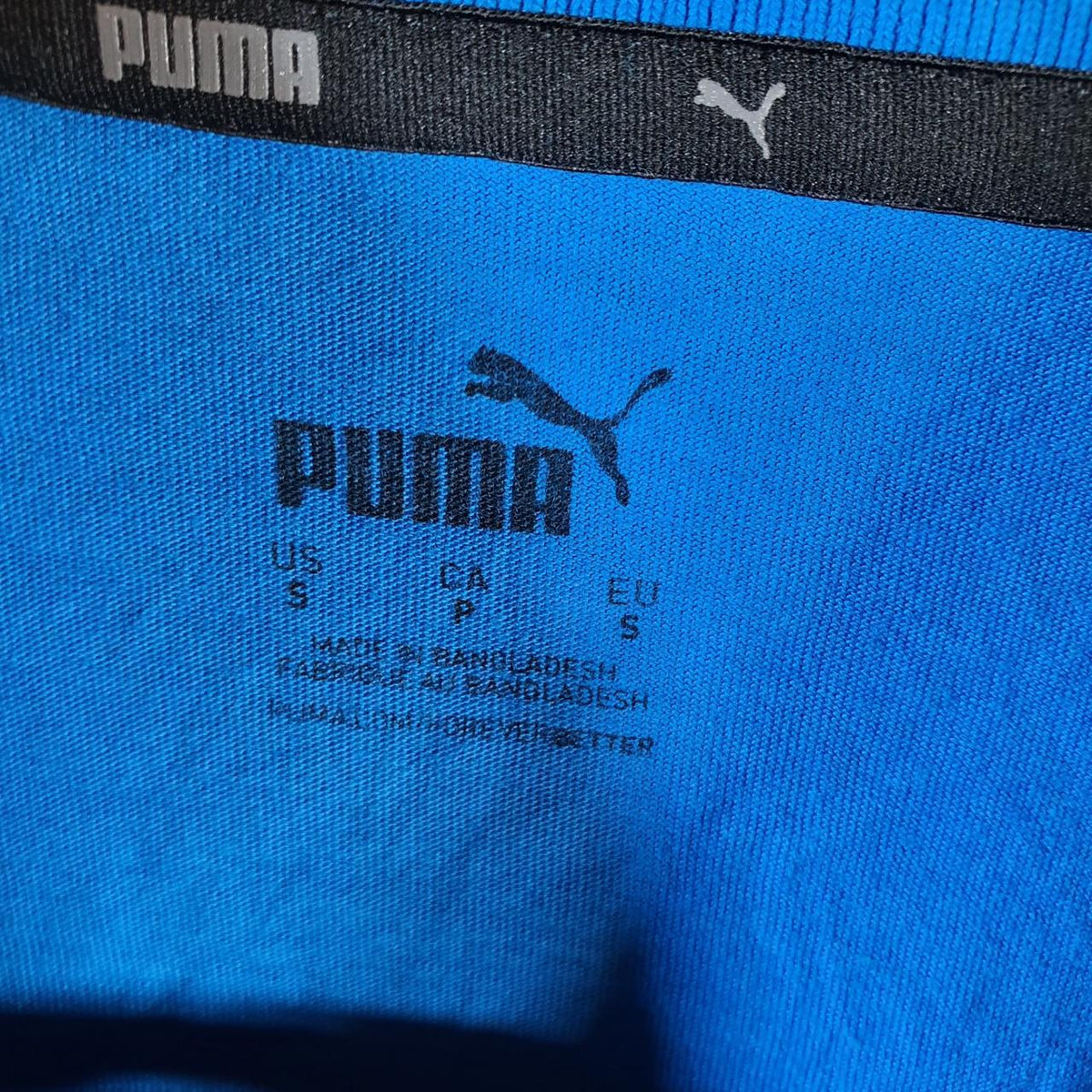 Vintage Puma Polo Shirt Men’s Small Blue Regular Fit Casual Embroidered Logo