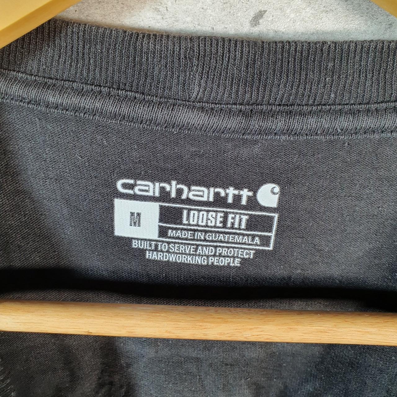 Vintage Carhartt Pocket T Shirt Men’s Medium Black Workwear Chore Utility Loose Fit C9253