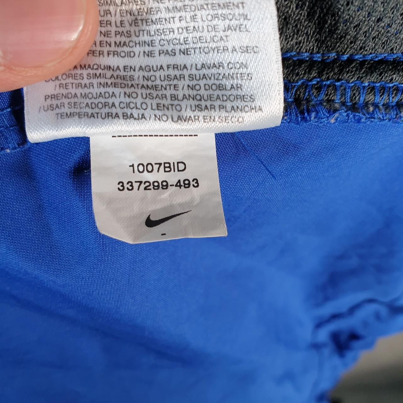 Vintage Nike Windbreaker Track Jacket Mens XL Blue USA Swoosh 1/4 Zip