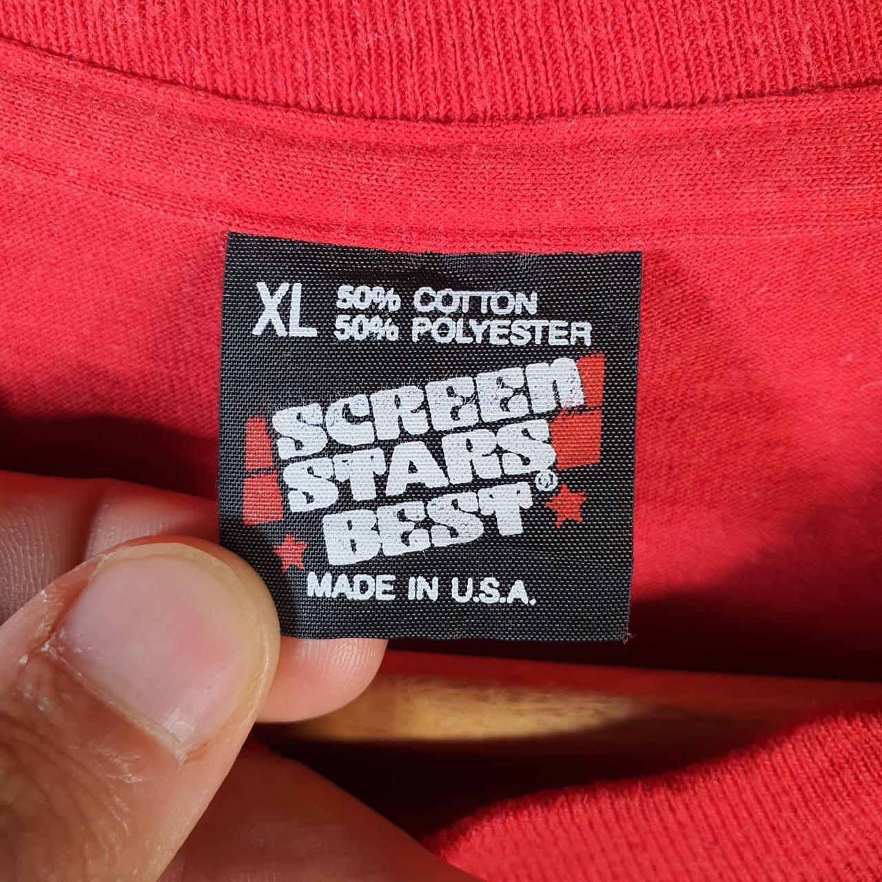 Vintage Screen Stars Tulip Grove Tigers 90s USA Single Stitch T Shirt Men’s XL Red