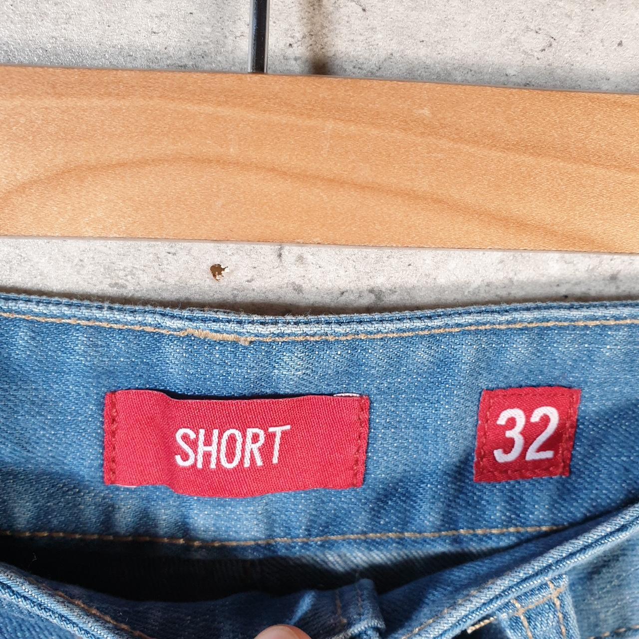 Vintage Levi’s Cut Off Baggy Shorts Jorts Cargo Womens W32 Blue Relaxed Denim