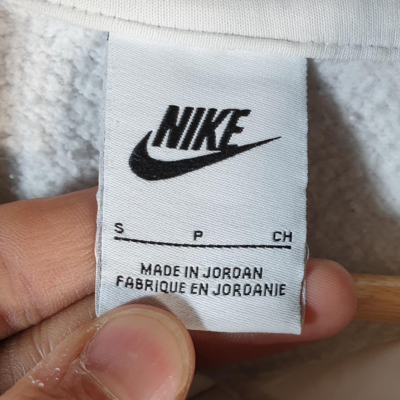 Vintage Nike Club Embroidered Hoodie Men’s Small White Swoosh Y2K Pullover