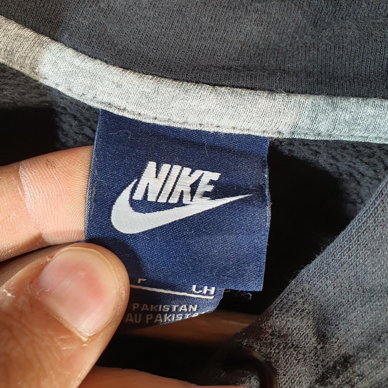 Vintage Nike Club Embroidered Hoodie Men’s Small Black Swoosh Y2K Pullover Logo