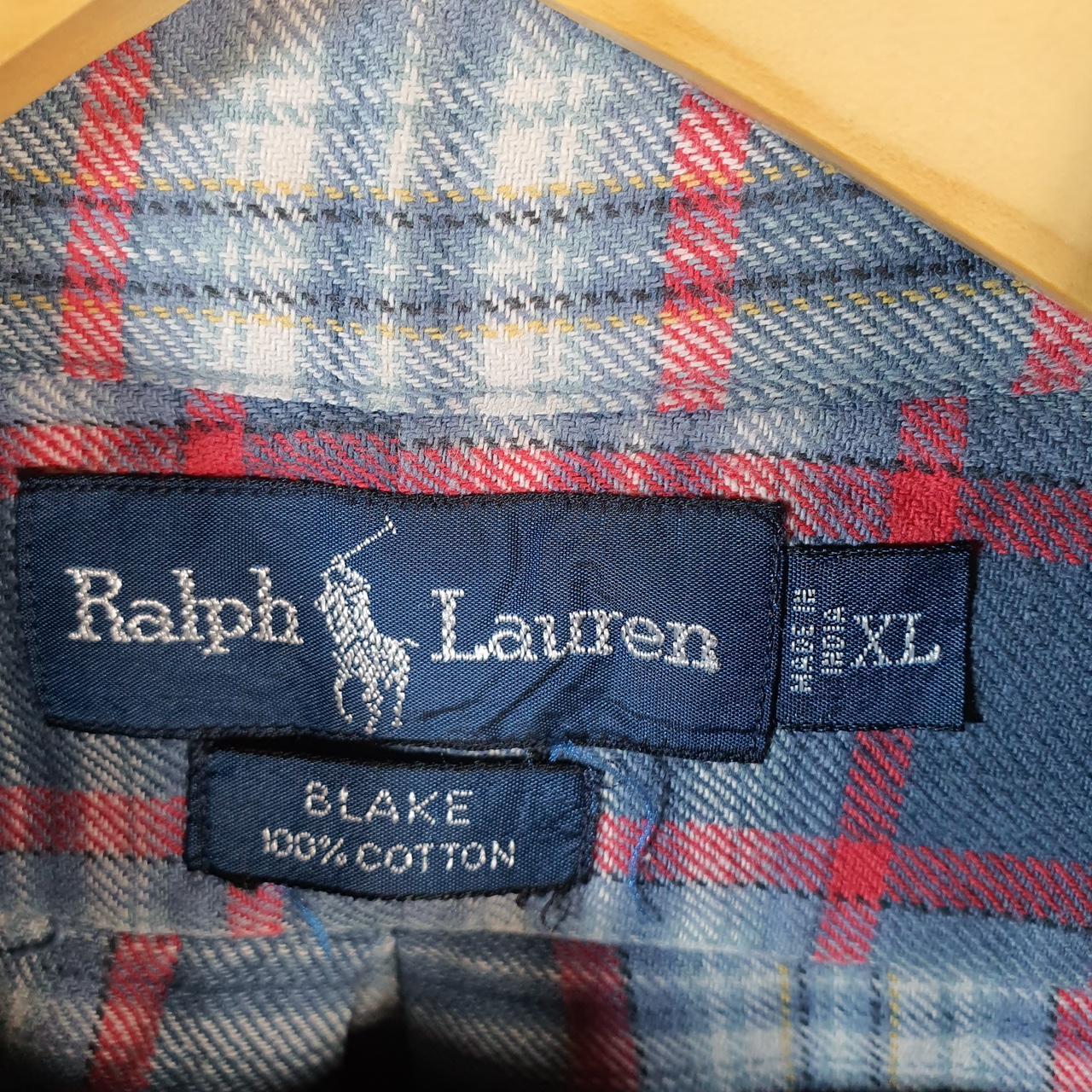 Vintage Ralph Lauren Button Down Shirt Men’s XL Blue Blake Fit Cotton Pony
