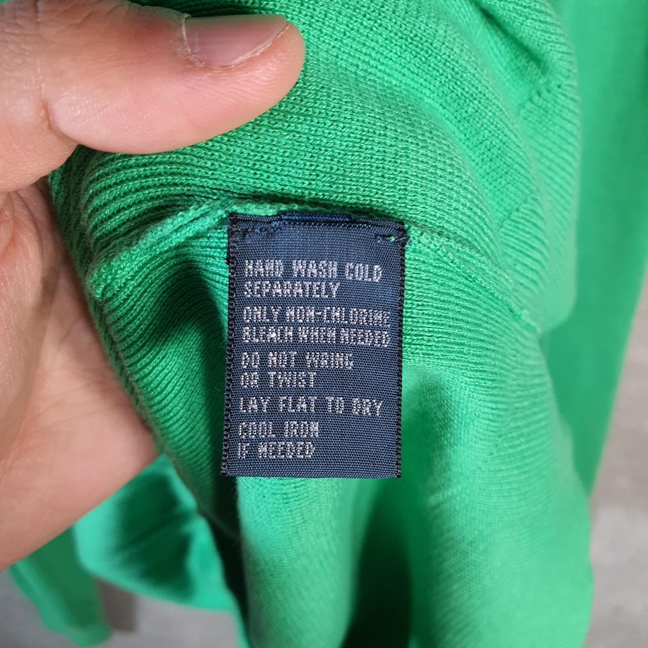 Vintage Ralph Lauren Polo Pima Cotton Sweatshirt Men’s Large Green Pullover Pony C8865
