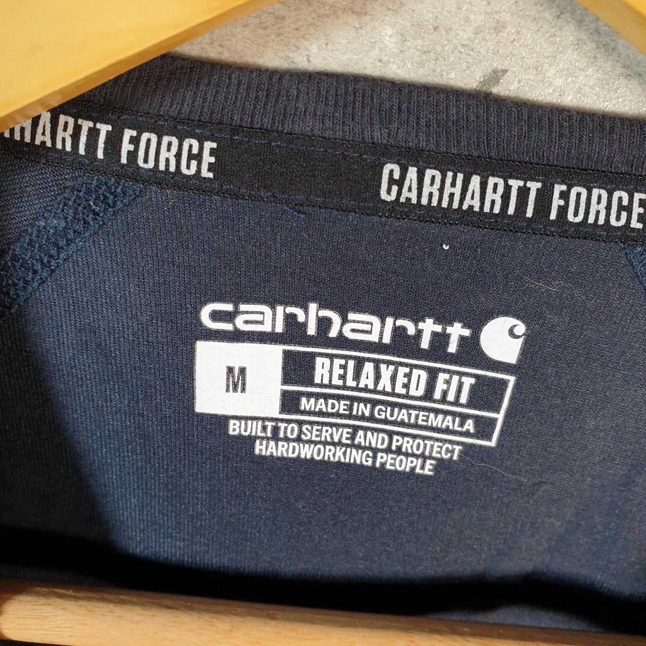 Vintage Carhartt Pocket T Shirt Men’s Medium Blue Workwear Chore Utility Relaxed Fit