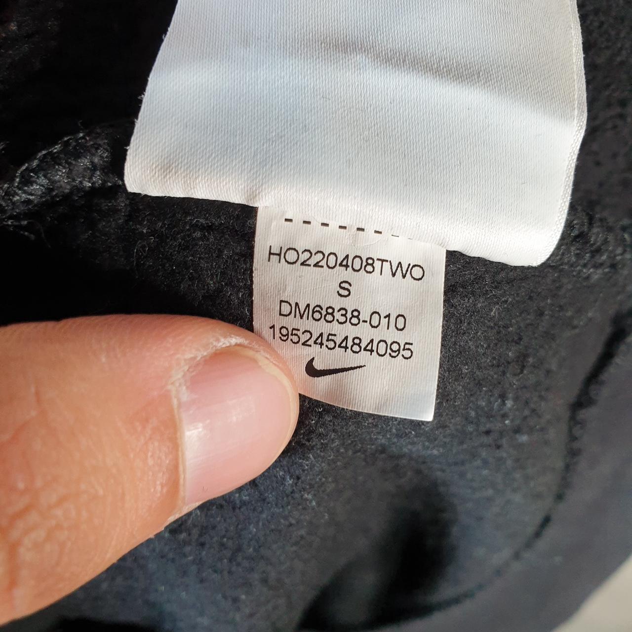 Vintage Nike Club Hoodie Men’s Small Black Centre Swoosh Y2K Pullover Sweatshirt Logo