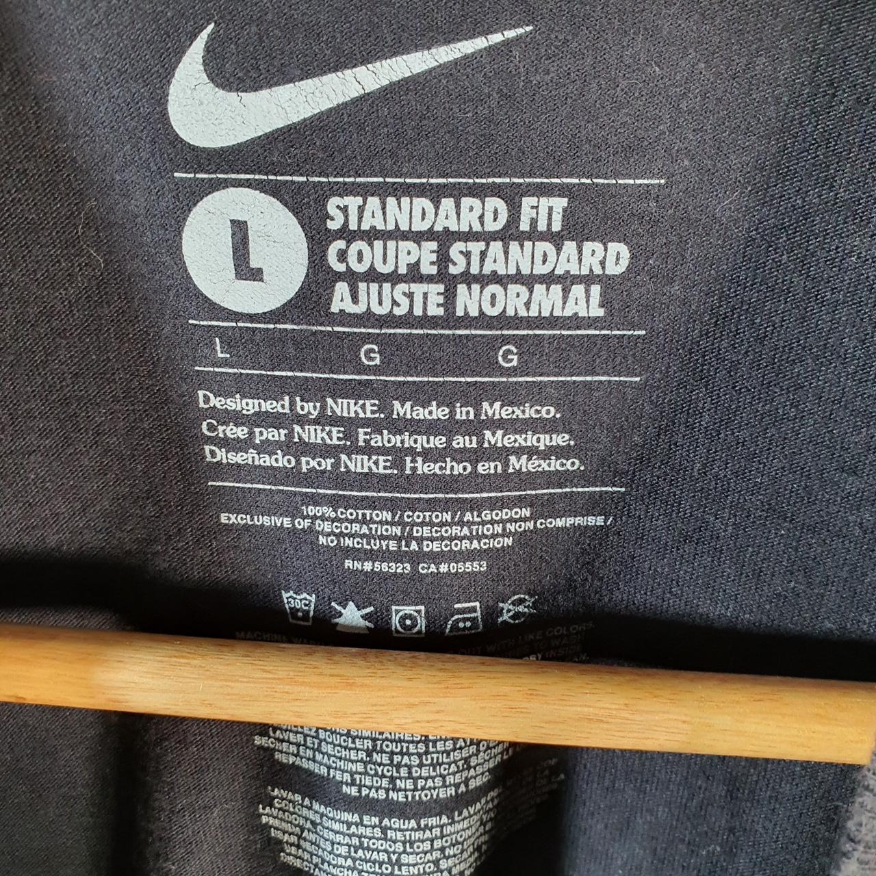 Vintage Nike Graphic T Shirt Men’s Large Black Logo Swoosh Athletic